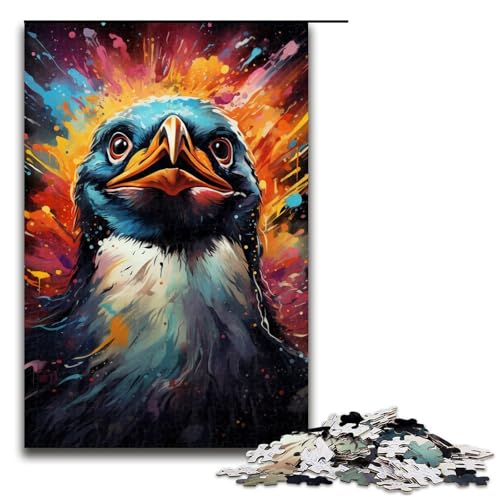 1000-teiliges Puzzle für Erwachsene, Malen, Pinguin, Spiele, Spielzeug, Geschenk, ganze Familie, Größe 50 x 75 cm 1000-teiliges Puzzle für Erwachsene, Malen, Pinguin, Spiele, Spielzeug, Geschenk, ganze Familie, Größe 50 x 75 cm von KJYMNC