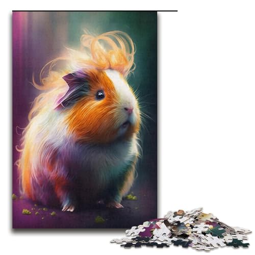 1000-teiliges Puzzle für Erwachsene, Meerschweinchen-Spiele, Spielzeug, Geschenk, ganze Familie, Größe 38 x 26 cm von KJYMNC