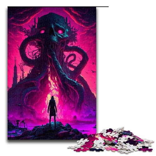 1000-teiliges Puzzle für Erwachsene, Monster World, Puzzle für Erwachsene, Holzpuzzle, Lernspielzeug, Größe 50 x 75 cm 1000-teiliges Puzzle für Erwachsene, Monster World, Puzzle für Erwachsene, Holzpuzzle, Lernspielzeug, Größe 50 x 75 cm von KJYMNC