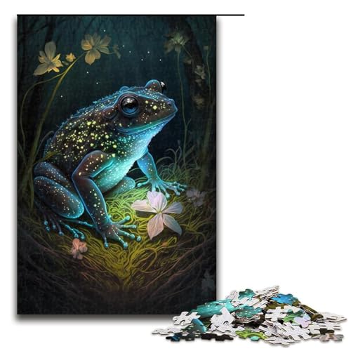 1000-teiliges Puzzle für Erwachsene, Mystery Frog, Spiele, Spielzeug, Geschenk, ganze Familie, Größe 50 x 75 cm 1000-teiliges Puzzle für Erwachsene, Mystery Frog, Spiele, Spielzeug, Geschenk, ganze Familie, Größe 50 x 75 cm von KJYMNC