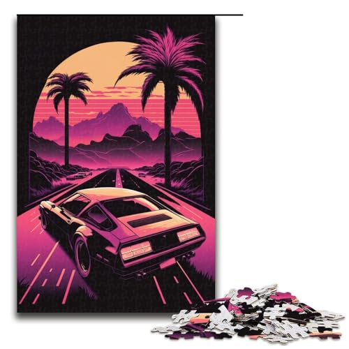 1000-teiliges Puzzle für Erwachsene, Neon-Landschaftspuzzle, praktisches Spiel, tolle Geschenke für Weihnachten, Größe 50 x 75 cm 1000-teiliges Puzzle für Erwachsene, Neon-Landschaftspuzzle, praktisches Spiel, tolle Geschenke für Weihnachten, Größe 50 x 75 cm von KJYMNC