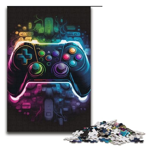 1000-teiliges Puzzle für Erwachsene, Neon-Spiel, Lernpuzzle, Geburtstagsgeschenk, Geschenke, Wandkunst, Größe 38 x 26 cm 1000-teiliges Puzzle für Erwachsene, Neon-Spiel, Lernpuzzle, Geburtstagsgeschenk, Geschenke, Wandkunst, Größe 38 x 26 cm von KJYMNC