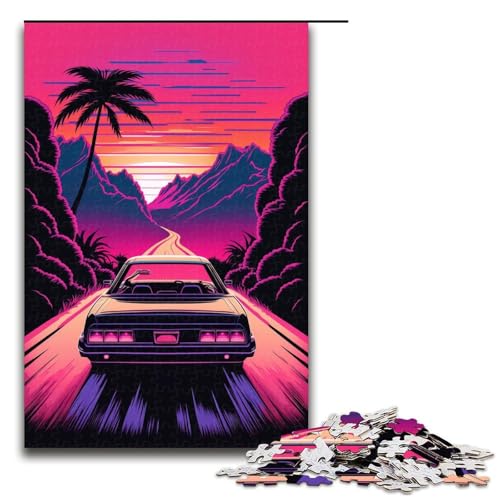 1000-teiliges Puzzle für Erwachsene, Neonlandschaft, Puzzle für Erwachsene, Holzpuzzle, Lernspielzeug, Größe 50 x 75 cm 1000-teiliges Puzzle für Erwachsene, Neonlandschaft, Puzzle für Erwachsene, Holzpuzzle, Lernspielzeug, Größe 50 x 75 cm von KJYMNC