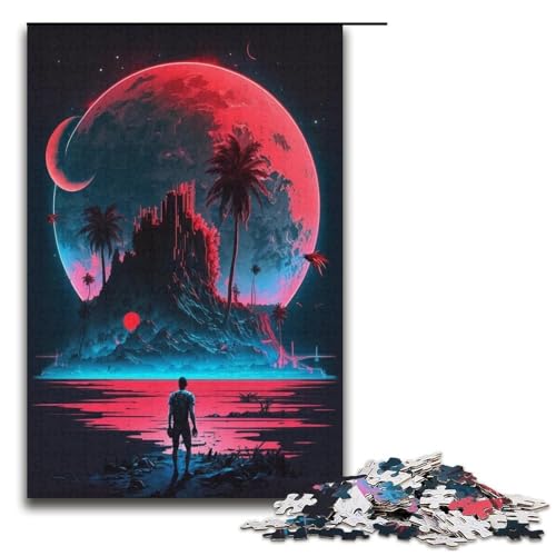 1000-teiliges Puzzle für Erwachsene, Planet Gas, riesiges Puzzle für Erwachsene, Papppuzzle, dekomprimierendes geistiges Lernspielzeug, Größe 38 x 26 cm von KJYMNC