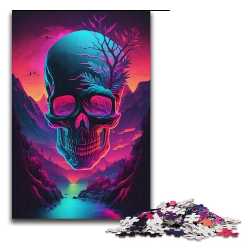 1000-teiliges Puzzle für Erwachsene, Skelett-Spiele, Spielzeug, Geschenk, ganze Familie, Größe 38 x 26 cm von KJYMNC