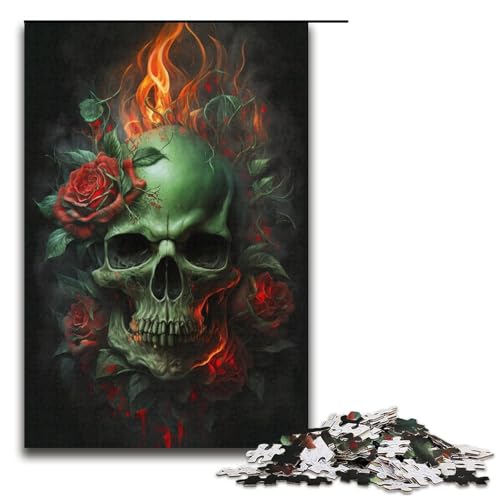 1000-teiliges Puzzle für Erwachsene, Totenkopf-Puzzle, praktisches Spiel, tolle Geschenke für Weihnachten, Größe 38 x 26 cm 1000-teiliges Puzzle für Erwachsene, Totenkopf-Puzzle, praktisches Spiel, tolle Geschenke für Weihnachten, Größe 38 x 26 cm von KJYMNC