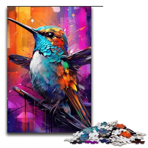 1000-teiliges Puzzle für Erwachsene, bunter Kolibri, Puzzle für Erwachsene, Holzpuzzle, Lernspielzeug, Größe 50 x 75 cm 1000-teiliges Puzzle für Erwachsene, bunter Kolibri, Puzzle für Erwachsene, Holzpuzzle, Lernspielzeug, Größe 50 x 75 cm von KJYMNC