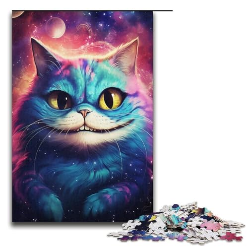 1000-teiliges Puzzle für Erwachsene, buntes Katzen-Puzzle, praktisches Spiel, tolle Geschenke für Weihnachten, Größe 38 x 26 cm 1000-teiliges Puzzle für Erwachsene, buntes Katzen-Puzzle, praktisches Spiel, tolle Geschenke für Weihnachten, Größe 38 x 26 cm von KJYMNC