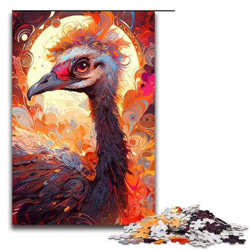 1000-teiliges Puzzle für Erwachsene, farbiges Straußenpuzzle, praktisches Spiel, einzigartiges Geburtstagsspiel, Größe 50 x 75 cm 1000-teiliges Puzzle für Erwachsene, farbiges Straußenpuzzle, praktisches Spiel, einzigartiges Geburtstagsspiel, Größe 50 x 75 cm von KJYMNC