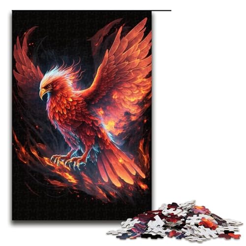 1000-teiliges Puzzle für Erwachsene, geheimnisvoller Phönix, Geschenkpuzzle für Kinder, Geschenke, Größe 50 x 75 cm 1000-teiliges Puzzle für Erwachsene, geheimnisvoller Phönix, Geschenkpuzzle für Kinder, Geschenke, Größe 50 x 75 cm von KJYMNC