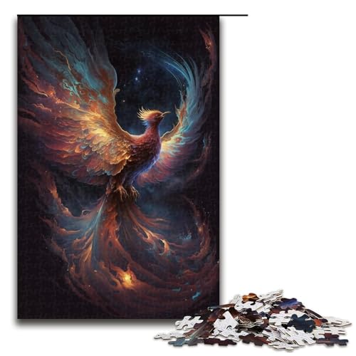 1000-teiliges Puzzle für Erwachsene, magischer Phönix, Puzzle für Erwachsene, Holzpuzzle, dekomprimierendes intellektuelles Lernspielzeug, Größe 50 x 75 cm 1000-teiliges Puzzle für Erwachsene, magischer Phönix, Puzzle für Erwachsene, Holzpuzzle, dekomprimierendes intellektuelles Lernspielzeug, Größe 50 x 75 cm von KJYMNC