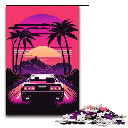 1000-teiliges Puzzle mit Neonlandschaft, Puzzle für Erwachsene, Holzpuzzle, anspruchsvolles Spiel, Größe 50 x 75 cm 1000-teiliges Puzzle mit Neonlandschaft, Puzzle für Erwachsene, Holzpuzzle, anspruchsvolles Spiel, Größe 50 x 75 cm von KJYMNC