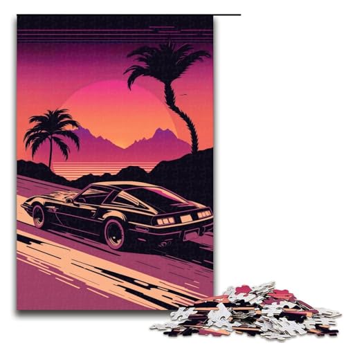 1000-teiliges Puzzle mit Neonlandschaft für Erwachsene, Holzpuzzle, interessanter Stressabbau, Größe 50 x 75 cm 1000-teiliges Puzzle mit Neonlandschaft für Erwachsene, Holzpuzzle, interessanter Stressabbau, Größe 50 x 75 cm von KJYMNC