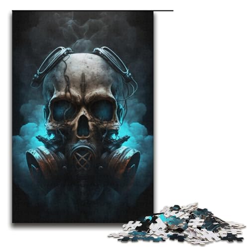 1000-teiliges Puzzle mit Totenkopfmaske für Kinder, Papppuzzle, Familienaktivität, Größe 38 x 26 cm 1000-teiliges Puzzle mit Totenkopfmaske für Kinder, Papppuzzle, Familienaktivität, Größe 38 x 26 cm von KJYMNC