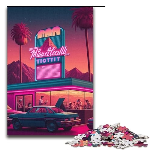 1000-teiliges Retro-Straßenszenen-Puzzle, Geschenkideen für Erwachsene, geeignet für Teenager ab 14 Jahren, Größe 38 x 26 cm 1000-teiliges Retro-Straßenszenen-Puzzle, Geschenkideen für Erwachsene, geeignet für Teenager ab 14 Jahren, Größe 38 x 26 cm von KJYMNC