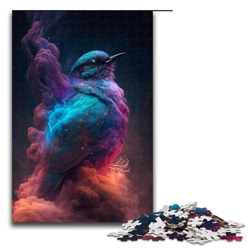 1000-teiliges Spatzenwolken-Puzzle, Geschenkideen für Erwachsene, geeignet für Teenager ab 14 Jahren, Größe 50 x 75 cm von KJYMNC