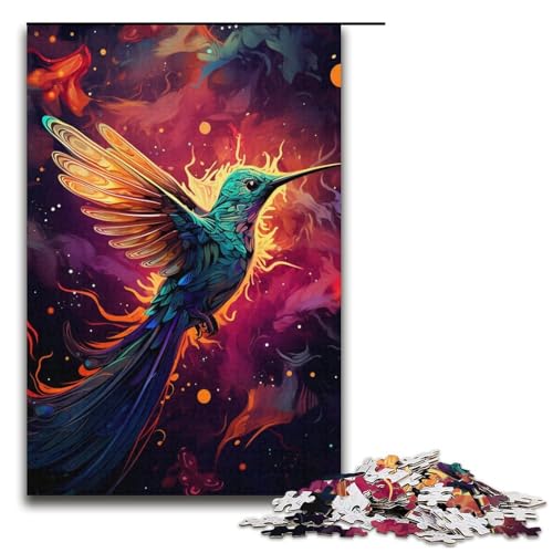 1000-teiliges buntes Kolibri-Puzzle, Geschenkideen für Erwachsene, geeignet für Teenager ab 14 Jahren, Größe 38 x 26 cm 1000-teiliges buntes Kolibri-Puzzle, Geschenkideen für Erwachsene, geeignet für Teenager ab 14 Jahren, Größe 38 x 26 cm von KJYMNC