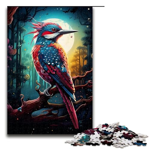 1000-teiliges buntes Specht-Puzzle für Erwachsene ganze Familie. Größe 50 x 75 cm von KJYMNC