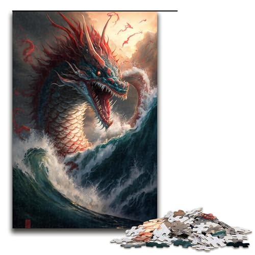 1000-teiliges chinesisches Drachen-Puzzle für Erwachsene. Geschenkpuzzle ganze Familie. Größe 50 x 75 cm 1000-teiliges chinesisches Drachen-Puzzle für Erwachsene. Geschenkpuzzle ganze Familie. Größe 50 x 75 cm von KJYMNC