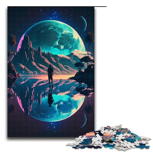 Alien Planet Landscape Puzzle, 1000 Teile, Puzzle für Erwachsene, Mitmach-Spiel, Kunstwerk, Geschenk für Teenager ab 14 Jahren, Größe 50 x 75 cm Alien Planet Landscape Puzzle, 1000 Teile, Puzzle für Erwachsene, Mitmach-Spiel, Kunstwerk, Geschenk für Teenager ab 14 Jahren, Größe 50 x 75 cm von KJYMNC
