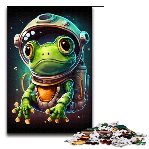Astronauten-Frosch-Puzzle, 1000 Teile, Puzzle für Erwachsene, Mitmach-Spiel, Kunstwerk, Geschenk für Teenager ab 14 Jahren, Größe 50 x 75 cm Astronauten-Frosch-Puzzle, 1000 Teile, Puzzle für Erwachsene, Mitmach-Spiel, Kunstwerk, Geschenk für Teenager ab 14 Jahren, Größe 50 x 75 cm von KJYMNC