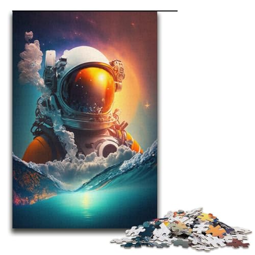 Astronauten-Puzzle, 1000 Teile, Puzzle für Erwachsene, Geburtstagsgeschenk, Geschenke für Teenager ab 14 Jahren, Größe 38 x 26 cm Astronauten-Puzzle, 1000 Teile, Puzzle für Erwachsene, Geburtstagsgeschenk, Geschenke für Teenager ab 14 Jahren, Größe 38 x 26 cm von KJYMNC