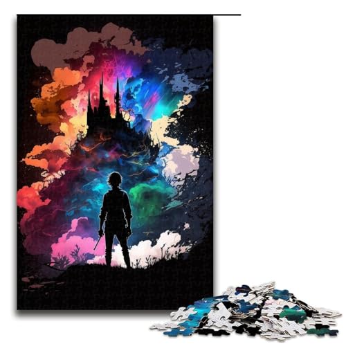 Astronauten-Puzzle, 1000 Teile, Puzzle für Erwachsene, Mitmach-Spiel, Kunstwerk, Geschenk für Teenager ab 14 Jahren, Größe 50 x 75 cm von KJYMNC