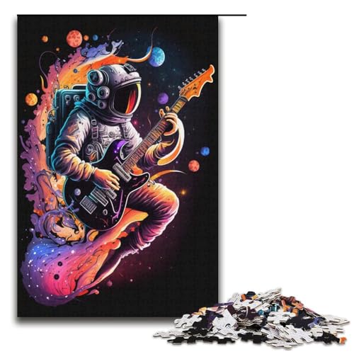Astronauten-Puzzle für Erwachsene, 1000 Teile, Kartonpuzzle, Lernspiel für Erwachsene, Größe 38 x 26 cm von KJYMNC