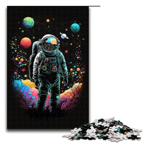 Astronauten-Puzzle mit 1000 Teilen für Erwachsene, Holzpuzzle, lustiges Geschenk, Größe 50 x 75 cm Astronauten-Puzzle mit 1000 Teilen für Erwachsene, Holzpuzzle, lustiges Geschenk, Größe 50 x 75 cm von KJYMNC