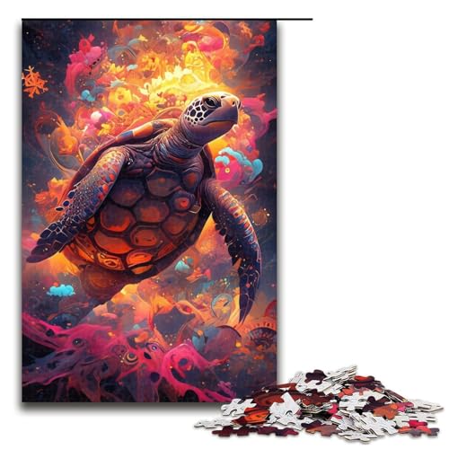 Cartoon-Schildkröten-Puzzle, 1000 Teile, Puzzle für Erwachsene, praktisches Spiel, Kunstwerk, Geschenk für Teenager ab 14 Jahren, Größe 50 x 75 cm Cartoon-Schildkröten-Puzzle, 1000 Teile, Puzzle für Erwachsene, praktisches Spiel, Kunstwerk, Geschenk für Teenager ab 14 Jahren, Größe 50 x 75 cm von KJYMNC