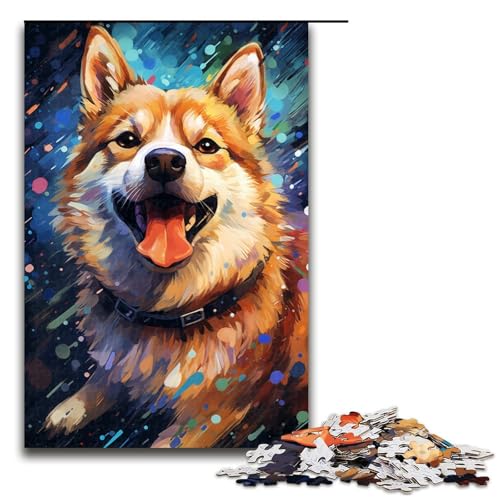Die farbenfrohe Psychedelia des Sternenhimmels, Hunde-Puzzle, 1000 Teile, Puzzle für Erwachsene, Geburtstagsgeschenk, Geschenke für Teenager ab 14 Jahren, Größe 50 x 75 cm Die farbenfrohe Psychedelia des Sternenhimmels, Hunde-Puzzle, 1000 Teile, Puzzle für Erwachsene, Geburtstagsgeschenk, Geschenke für Teenager ab 14 Jahren, Größe 50 x 75 cm von KJYMNC