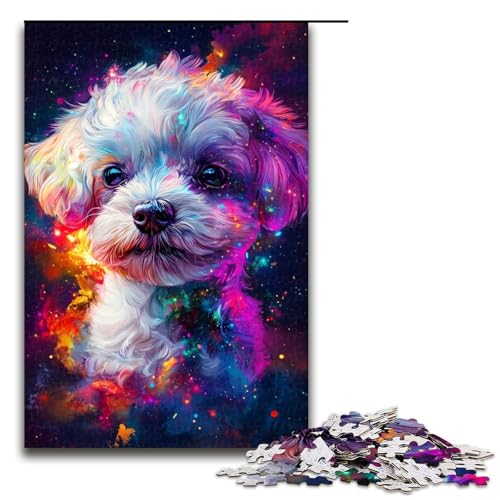 Galaxy Bichon Frise Puzzle, 1000 Teile, Puzzle für Erwachsene, Geburtstagsgeschenk, Geschenke für Teenager ab 14 Jahren, Größe 50 x 75 cm Galaxy Bichon Frise Puzzle, 1000 Teile, Puzzle für Erwachsene, Geburtstagsgeschenk, Geschenke für Teenager ab 14 Jahren, Größe 50 x 75 cm von KJYMNC