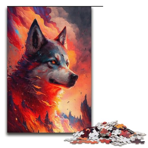 Husky-Puzzle, 1000 Teile, Puzzle für Erwachsene, Geburtstagsgeschenk, Geschenke für Teenager ab 14 Jahren, Größe 38 x 26 cm Husky-Puzzle, 1000 Teile, Puzzle für Erwachsene, Geburtstagsgeschenk, Geschenke für Teenager ab 14 Jahren, Größe 38 x 26 cm von KJYMNC