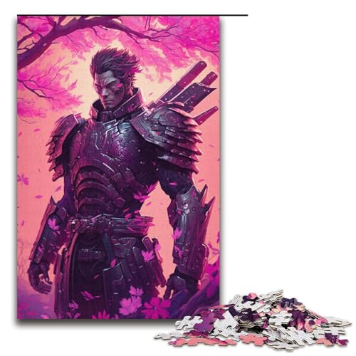 Japanisches Ninja-Puzzle, 1000 Teile, Puzzle für Erwachsene, Mitmach-Spiel, Kunstwerk, Geschenk für Teenager ab 14 Jahren, Größe 38 x 26 cm von KJYMNC