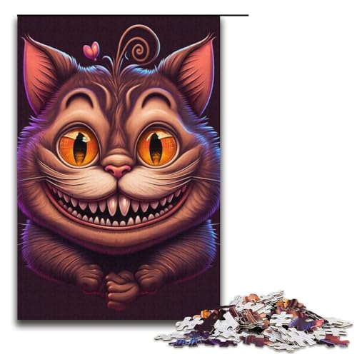 Katzen-Farbpuzzle, 1000 Teile, Puzzle für Erwachsene, lustiges Puzzle für Teenager ab 14 Jahren, Größe 38 x 26 cm Katzen-Farbpuzzle, 1000 Teile, Puzzle für Erwachsene, lustiges Puzzle für Teenager ab 14 Jahren, Größe 38 x 26 cm von KJYMNC