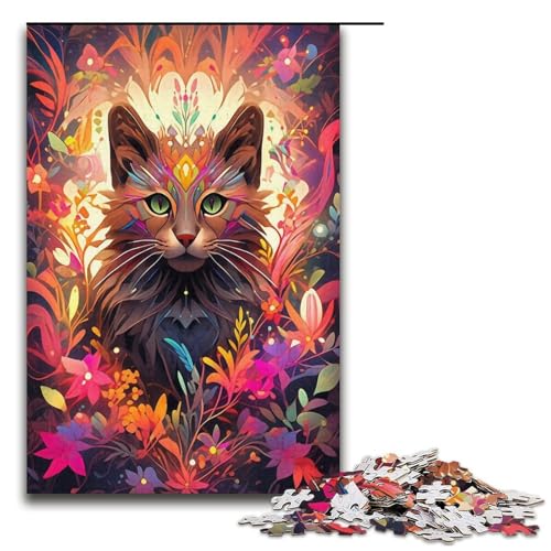 Katzenpuzzle, 1000 Teile, Puzzle für Erwachsene, Geburtstagsgeschenk, Geschenke für Teenager ab 14 Jahren, Größe 38 x 26 cm Katzenpuzzle, 1000 Teile, Puzzle für Erwachsene, Geburtstagsgeschenk, Geschenke für Teenager ab 14 Jahren, Größe 38 x 26 cm von KJYMNC