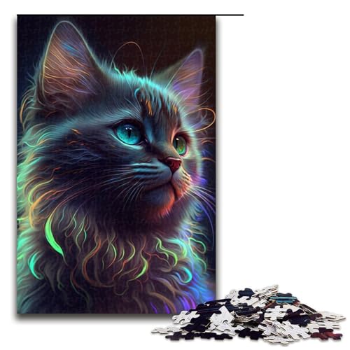Katzenpuzzle, 1000 Teile, Puzzle für Erwachsene, Geburtstagsgeschenk, Geschenke für Teenager ab 14 Jahren, Größe 50 x 75 cm Katzenpuzzle, 1000 Teile, Puzzle für Erwachsene, Geburtstagsgeschenk, Geschenke für Teenager ab 14 Jahren, Größe 50 x 75 cm von KJYMNC