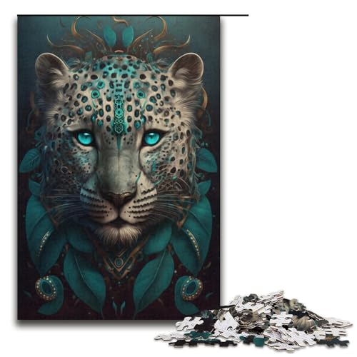Leoparden-Puzzle, 1000 Teile, Puzzle für Erwachsene, Geburtstagsgeschenk, Geschenke für Teenager ab 14 Jahren, Größe 38 x 26 cm Leoparden-Puzzle, 1000 Teile, Puzzle für Erwachsene, Geburtstagsgeschenk, Geschenke für Teenager ab 14 Jahren, Größe 38 x 26 cm von KJYMNC
