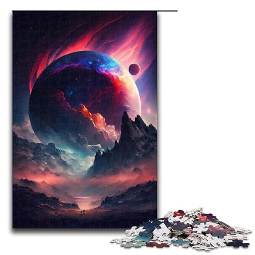 Lustige Puzzles für Erwachsene, 1000 Teile, Planet im Weltraum, Holzpuzzle für Erwachsene, tolles Geschenk, Größe 50 x 75 cm Lustige Puzzles für Erwachsene, 1000 Teile, Planet im Weltraum, Holzpuzzle für Erwachsene, tolles Geschenk, Größe 50 x 75 cm von KJYMNC