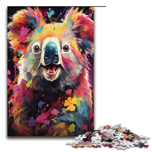 Malen, Farbe, Koala-Puzzle, 1000 Teile, Puzzle für Erwachsene, praktisches Spiel, Kunstwerk, Geschenk für und Teenager ab 14 Jahren, Größe 38 x 26 cm Malen, Farbe, Koala-Puzzle, 1000 Teile, Puzzle für Erwachsene, praktisches Spiel, Kunstwerk, Geschenk für und Teenager ab 14 Jahren, Größe 38 x 26 cm von KJYMNC