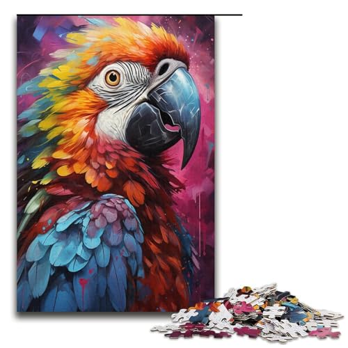 Malen, buntes Papageien-Puzzle, 1000 Teile, Puzzle für Erwachsene, Geschenke, Geburtstagsgeschenk, Geschenke für Teenager ab 14 Jahren, Größe 38 x 26 cm Malen, buntes Papageien-Puzzle, 1000 Teile, Puzzle für Erwachsene, Geschenke, Geburtstagsgeschenk, Geschenke für Teenager ab 14 Jahren, Größe 38 x 26 cm von KJYMNC