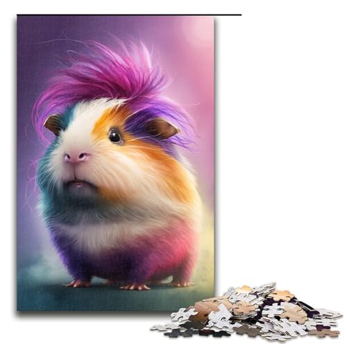 Meerschweinchen-Puzzle mit 1000 Teilen für Erwachsene, Holzpuzzle, lustiges Geschenk, Größe 50 x 75 cm Meerschweinchen-Puzzle mit 1000 Teilen für Erwachsene, Holzpuzzle, lustiges Geschenk, Größe 50 x 75 cm von KJYMNC