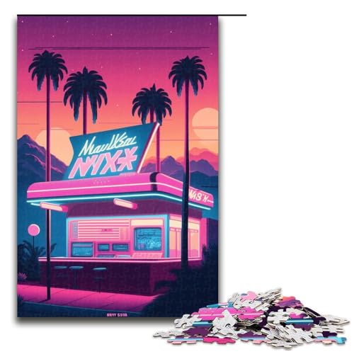 Neon-Landschaftspuzzle, 1000 Teile, Puzzle für Erwachsene, lustiges Puzzle für Jugendliche ab 14 Jahren, Größe 50 x 75 cm Neon-Landschaftspuzzle, 1000 Teile, Puzzle für Erwachsene, lustiges Puzzle für Jugendliche ab 14 Jahren, Größe 50 x 75 cm von KJYMNC