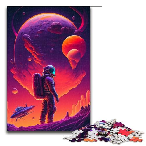 Puzzle 1000 Teile, Astronauten-Erkundungspuzzle für Erwachsene, Holzpuzzle, Denksportaufgabe für Erwachsene, Größe 50 x 75 cm Puzzle 1000 Teile, Astronauten-Erkundungspuzzle für Erwachsene, Holzpuzzle, Denksportaufgabe für Erwachsene, Größe 50 x 75 cm von KJYMNC