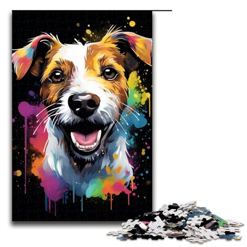 Puzzle 1000 Teile, Hunde-Puzzle, Holzpuzzle, Lernspiele, Heimdekoration, Größe 50 x 75 cm von KJYMNC
