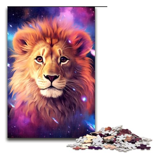Puzzle 1000 Teile, buntes Löwen-Puzzle, Holzpuzzle, Lernspiele, Heimdekoration, Größe 50 x 75 cm Puzzle 1000 Teile, buntes Löwen-Puzzle, Holzpuzzle, Lernspiele, Heimdekoration, Größe 50 x 75 cm von KJYMNC