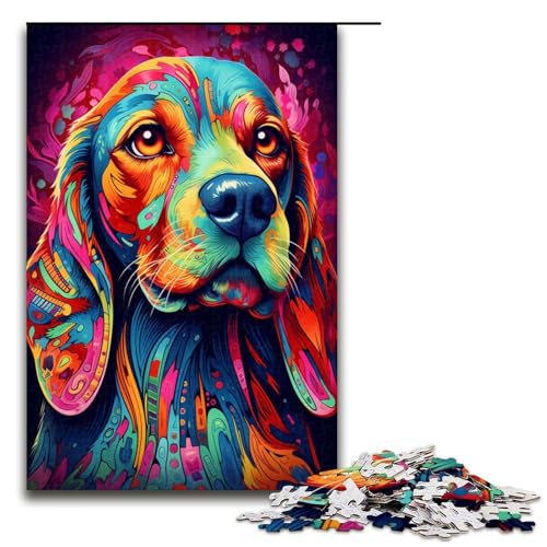 Puzzle 1000 Teile für Erwachsene, Beagle-Puzzle, Holzpuzzle für Erwachsene, Familienspaß, Größe 50 x 75 cm Puzzle 1000 Teile für Erwachsene, Beagle-Puzzle, Holzpuzzle für Erwachsene, Familienspaß, Größe 50 x 75 cm von KJYMNC