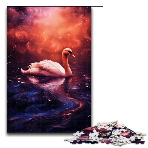 Puzzle 1000 Teile für Erwachsene, Bunte Delfine, anspruchsvolles, schwieriges Puzzle, jedes Teil ist einzigartig – anspruchsvolles, unterhaltsames Familienspiel, Größe 50 x 75 cm von KJYMNC
