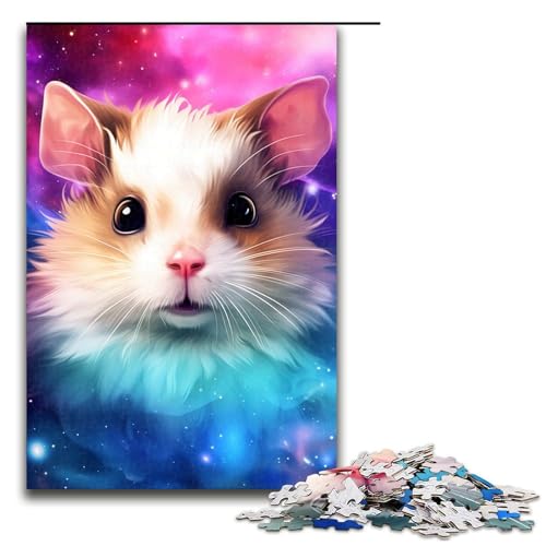 Puzzle 1000 Teile für Erwachsene, Bunter Hamster, anspruchsvolles, schwieriges Puzzle, jedes Teil ist einzigartig – herausforderndes, unterhaltsames Familienspiel, Größe 50 x 75 cm Puzzle 1000 Teile für Erwachsene, Bunter Hamster, anspruchsvolles, schwieriges Puzzle, jedes Teil ist einzigartig – herausforderndes, unterhaltsames Familienspiel, Größe 50 x 75 cm von KJYMNC