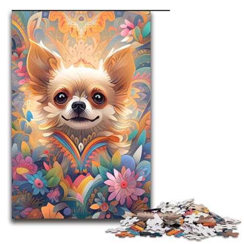 Puzzle 1000 Teile für Erwachsene, Chihuahua, anspruchsvolles, schwieriges Puzzle, jedes Teil ist einzigartig – herausforderndes, unterhaltsames Familienspiel, Größe 50 x 75 cm Puzzle 1000 Teile für Erwachsene, Chihuahua, anspruchsvolles, schwieriges Puzzle, jedes Teil ist einzigartig – herausforderndes, unterhaltsames Familienspiel, Größe 50 x 75 cm von KJYMNC